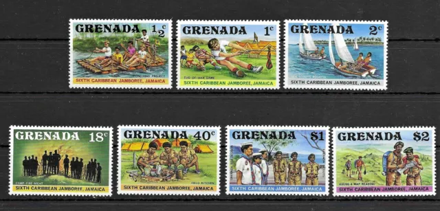Grenada 1977 6th Caribbean Scout Jamboree MNH set S.G. 878-884
