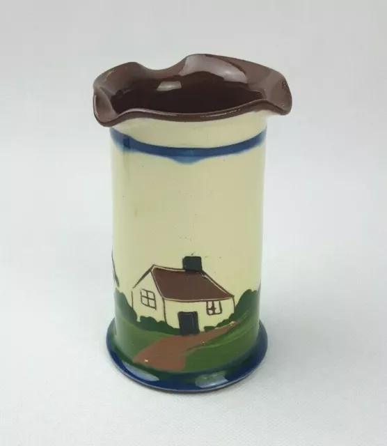 Longpark Torquay Motto Ware 11cm Milk Cream Cylinder Jug With 3 Spouts - Vintage