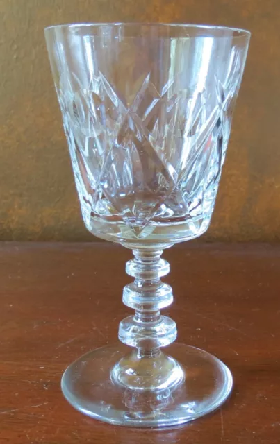 Libbey Rock Sharpe Ridgeway #1002 Stem Crystal Water Goblet(s)