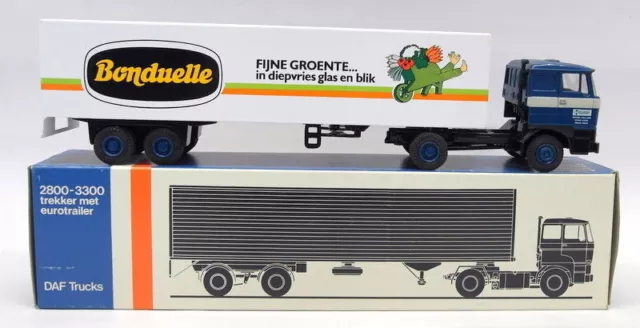 Lion Car 1/50 Scale - Nr.59 DAF 3300 Box Truck Bonduelle Model Truck