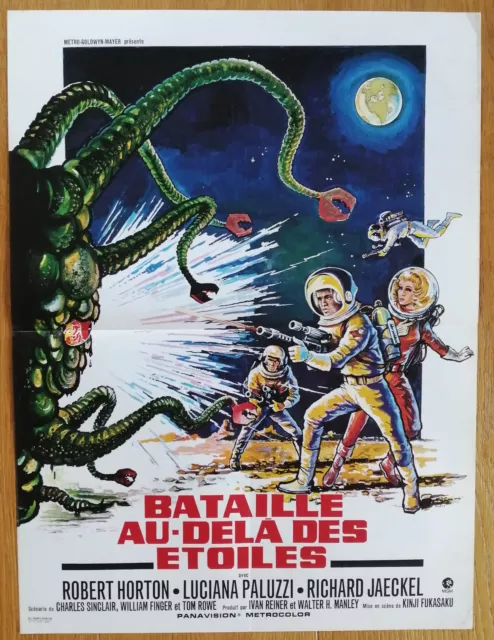 THE GREEN SLIME sci-fi horror fukasaku original french movie poster '68