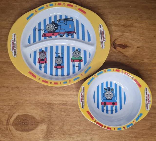 THOMAS THE TANK Engine & Friends Plate and Bowl Set. Vintage 1997