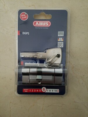 ABUS CYLINDRE SERRURE HAUTE SECURITE 4040 BOUTON ABUS 10 CLES REF D6PS 