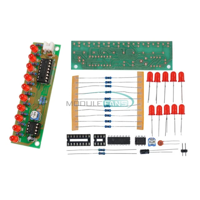 Led Module Fdit LED Qui Coule De L'eau 2 Pièces NE555 + CD4017 LED Chaser Module Circuit Eau