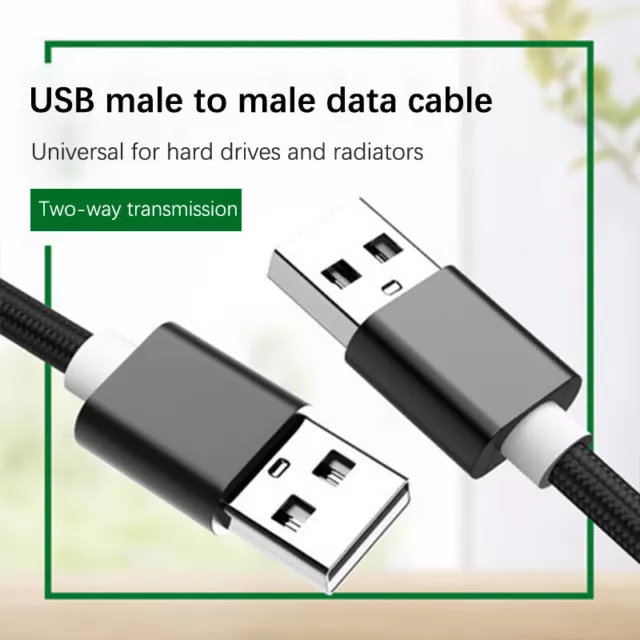 Double USB to USB Extension Male-to-male-to-duplicate Cable Hard Disk Data Ca-hf 2