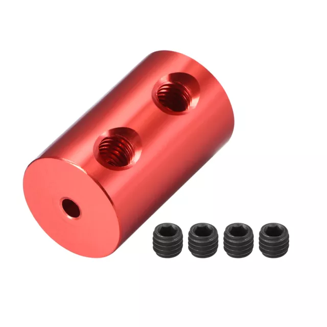 Giunto albero 2mm 2mm alesaggio L20xD12 Robot Ruota motore rigido rosso