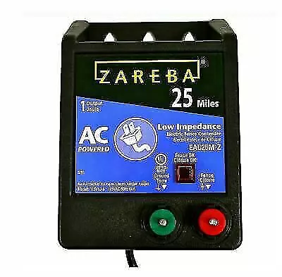 NEW Zareba EAC25MZ Low AC Impedance Electric Fence Charger free advantage s&h