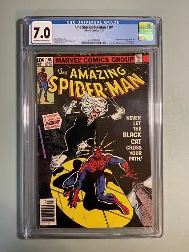 Amazing Spider-Man #194 - CGC 7.0-1st App Black Cat - Marvel Key Issue - Spidey
