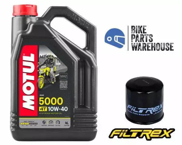 HONDA CBF1000 2006 2007 Filtrex Oil Filter Semi-Synthetic MOTUL 10W40 Oil