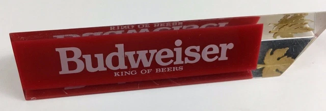 Budweiser King Of Beers Tap Handle Acrylic