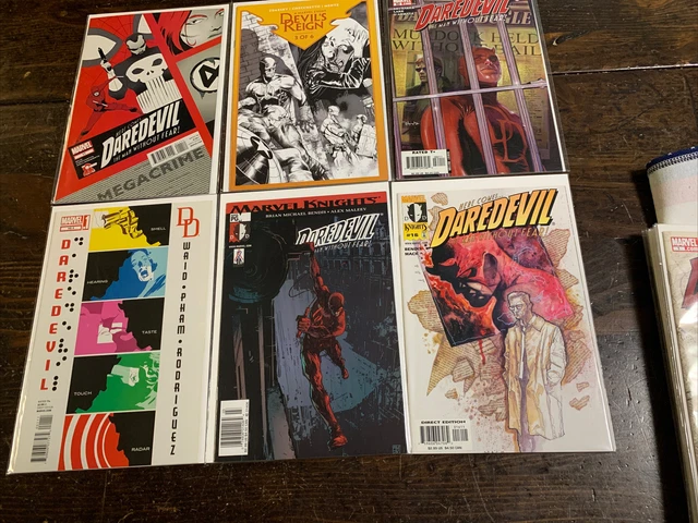 Lot of 6 Vintage Marvel Comics VF-NM Daredevil Devils’s Reign Punisher
