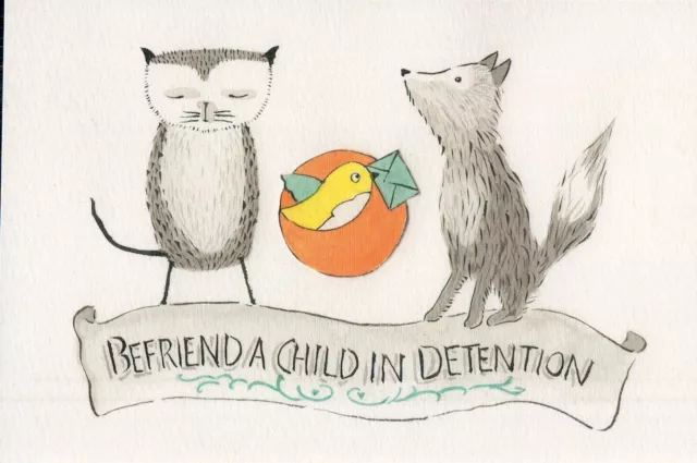 V19460 Australia Avant Card #19460 Befriend a Child in Detention postcard