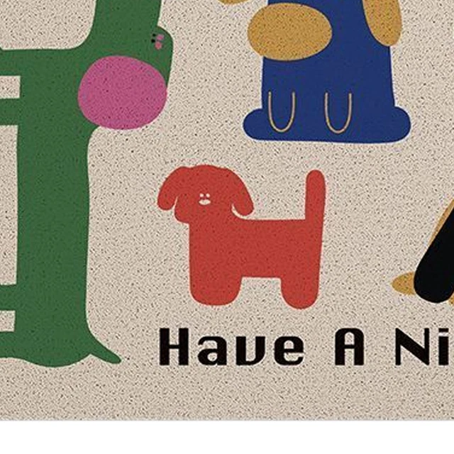 (Type 1 50x80cm/19.7x31.5in)Door Mat Cute Pattern High Toughness Resist Dirt