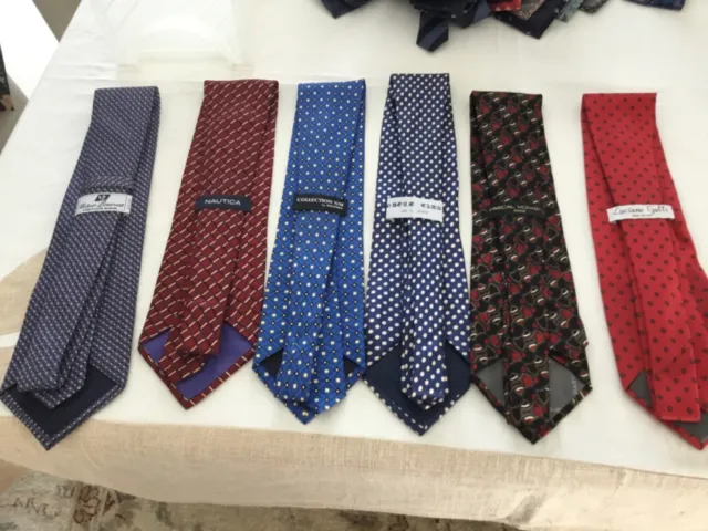 6 cravates 100% Soie