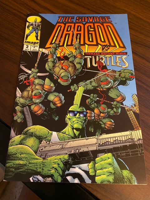 Savage Dragon #2 Image Comics Teenage Mutant Ninja Turtles Crossover Nm 1993