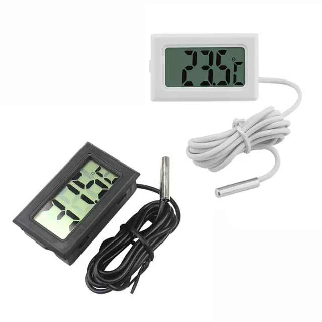 fr LCD Digital Thermometer Temperature Meter Refrigerator Aquarium Temp Detector