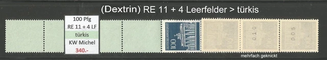 RM Brandenburger Tor 100 Pfg MiNr. 510v R RE 11 + 4 LF postfrisch