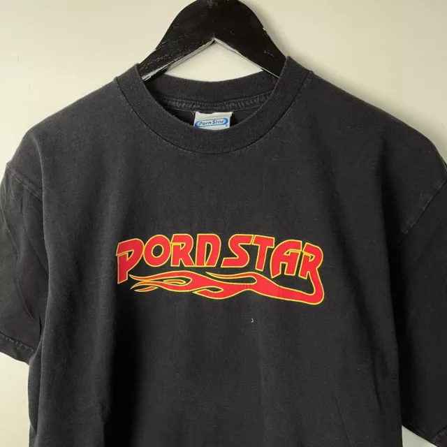 VINTAGE 90S PORN STAR Flame Skate Tshirt Rare Large $150.00