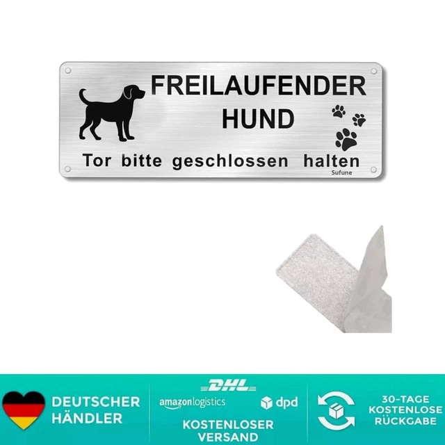 Hinweisschild 'Vorsicht! Bissiger Hund' – Kunststoff, 20x30 Cm, Für Innen & Außen