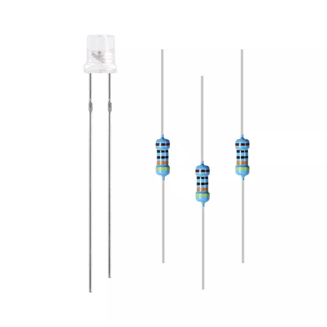 3mm LED Diodos Bombilla Kit, DC 3.0-3.2V RGB Lento-Parpadeo Luz, 200 Juegos