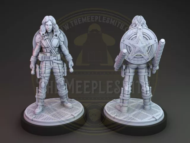 Black Widow miniature for Tabletop, boardgames, dioramas, paint and display...