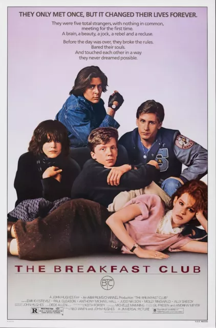 THE BREAKFAST CLUB 80s MOVIE POSTER Classic Greatest Cinema Wall Art Print A4