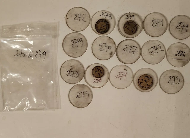 Lot De Verres De Montre Et Gousset - Tailles 210 à 219 - Occasion Pour Horlogerie