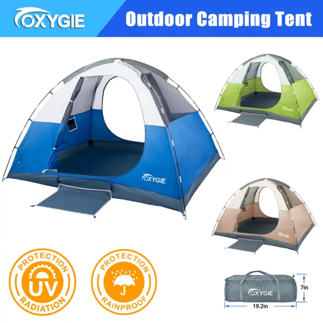 Camping Hiking Tent 6 People Waterproof Automatic Outdoor Instant Pop Up Tent US