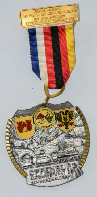 Plakette Medaille Offenburg Schwarzwald Baden Ortenau Schwarzwaldbahn