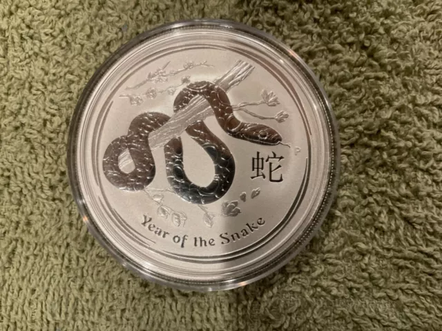 2013  2 oz .999 Silver $2 Australia’s Lunar Year of the Snake