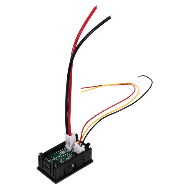 10 Voltmetri Digitali Mini Da 0,28 Pollici - Display LED Rosso A 3 Cifre, 2 Fili, Per Pannelli E Progetti Elettronici