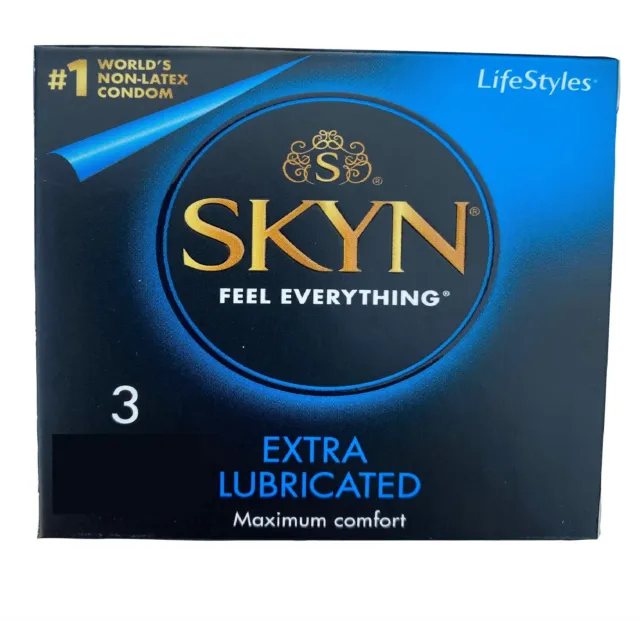 Mates "SKYN" Condoms - Elite - Intense Ribs - XL Large - Extra Lube - Non Latex 3