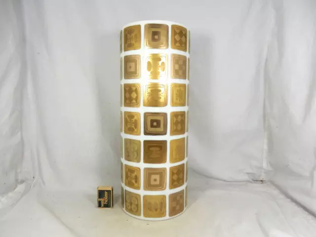 Rare seltene 70s Björn Wiinblad 24 K  gold Rosenthal Porzellan Vase 44 cm