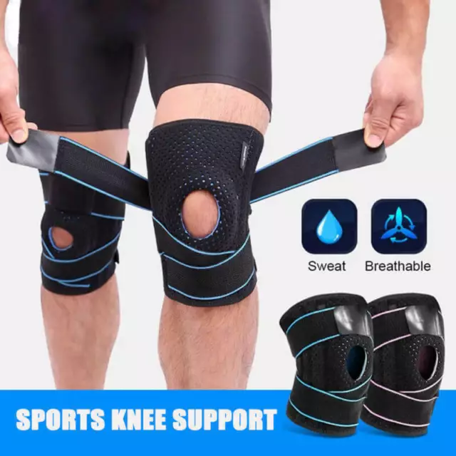 Gel Silicone Knee Support Brace Compression Sports Arthritis Pad Pain Relief