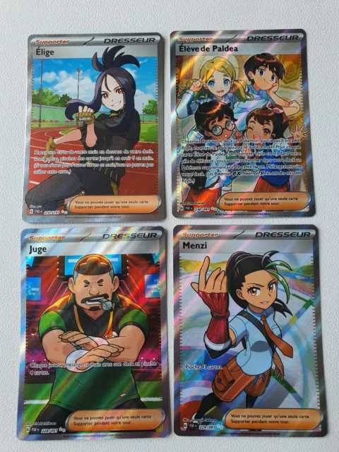 Carte Pokemon LOT 4 Dresseur Full Art Neuf Voir Photos