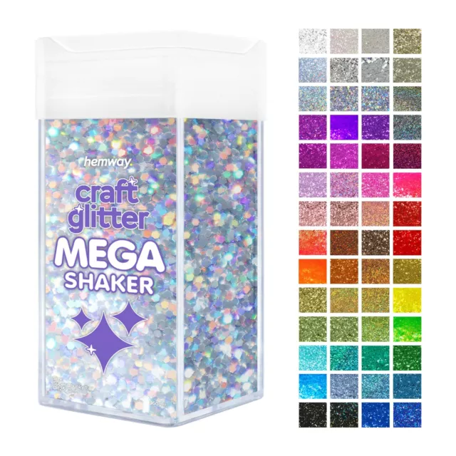 Hemway Craft Glitter Shaker Super Chunky 360g Crafts Resin Epoxy Nail Cosmetic