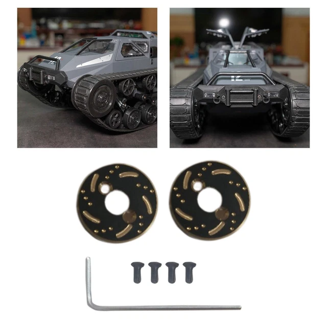Axes diamant INJORA +4 mm avec fusées de direction en laiton pour TRX4M 1/18 - 4M-92BRFR