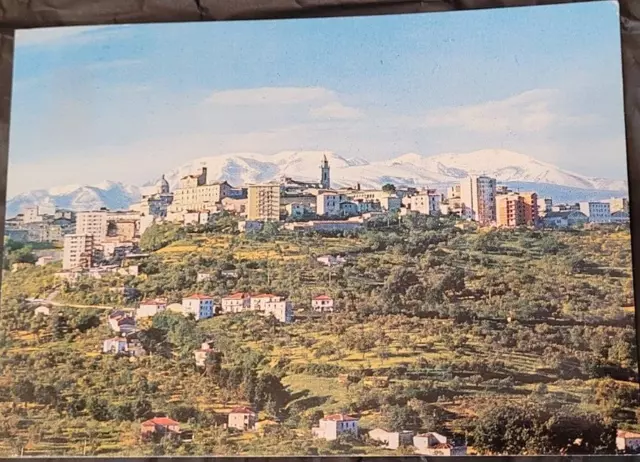 1968 CHIETI Panorama con la Maiella -cartolina - ed.Di Benedetto Pratola Peligna