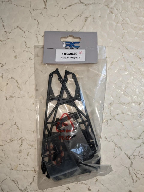 1RC 1/18 Midget 2.0 Frame Rail Kit Dirt Oval RC Racing Part