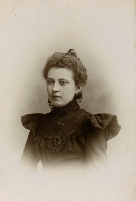 Tirage Original Photo Ancienne - Portrait Jeune Garçon - Procédé Au Charbon - Jules Ferand Lille