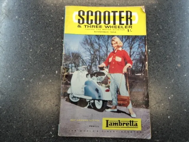 Scooter and Three Wheeler Magazine - November 1958