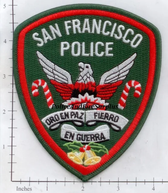 California - San Francisco CA Police Dept Patch - Christmas