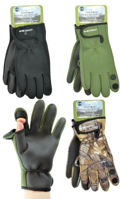 Undercover Fishermans Neoprene Gloves Adults Waterproof Fishing Hunting Glove