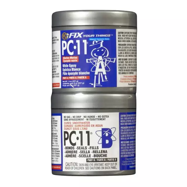 PC-Products PC-11 Epoxy Adhesive Paste, Two-Part Marine Grade, 1/2lb in Two Cans
