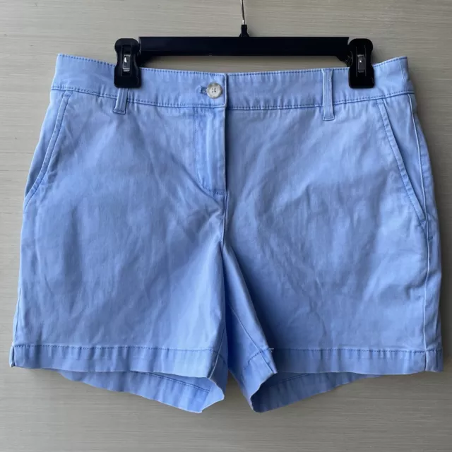 Tommy Bahama Womens Light Blue Casual Chino Shorts Size 8 Island Life