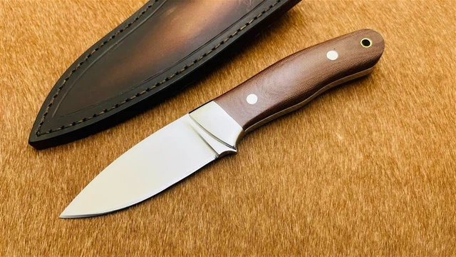 8.2" Custom Made 440C Steel Fixed Blade Camp Survival Full Tang Hunting Knife