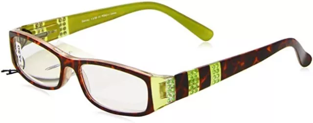 Foster Grant / sight station reading Glasses Darcey Green +1.00