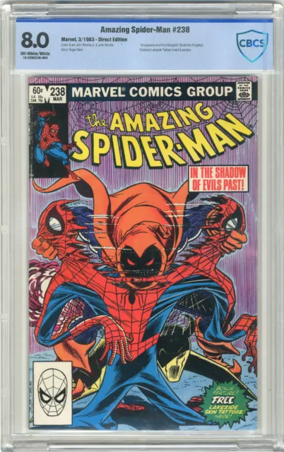 1983 Amazing Spider-Man 238 CBCS 8.0 1st Hobgoblin w/ Tattooz