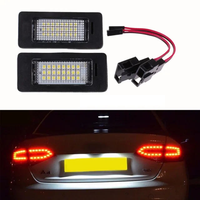 2x LED Nummernschildbeleuchtung Für Audi A4 Limo S4 B8 A5 S5 TT Q5 VW Passat