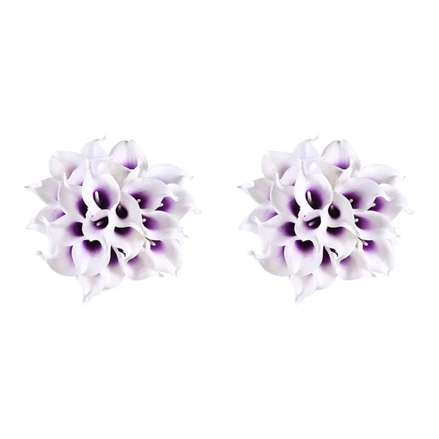 Mandy's 20 Gigli Di Calla Artificiali In PU – Altezza 34 Cm, Fiori Finti Realistici Per Decorazioni Matrimonio, Casa, Centrotavola - 5